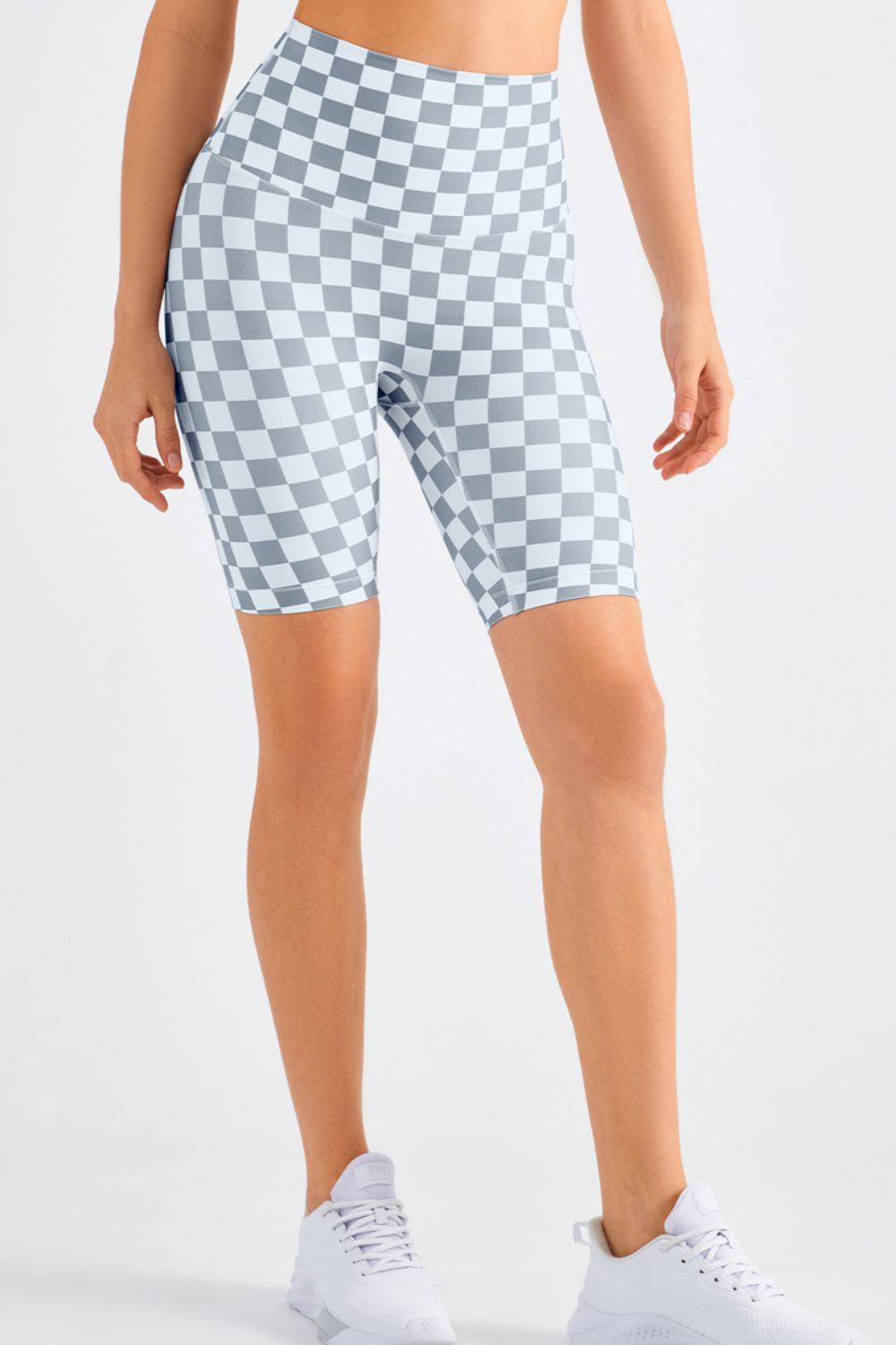 Checkered Biker Shorts