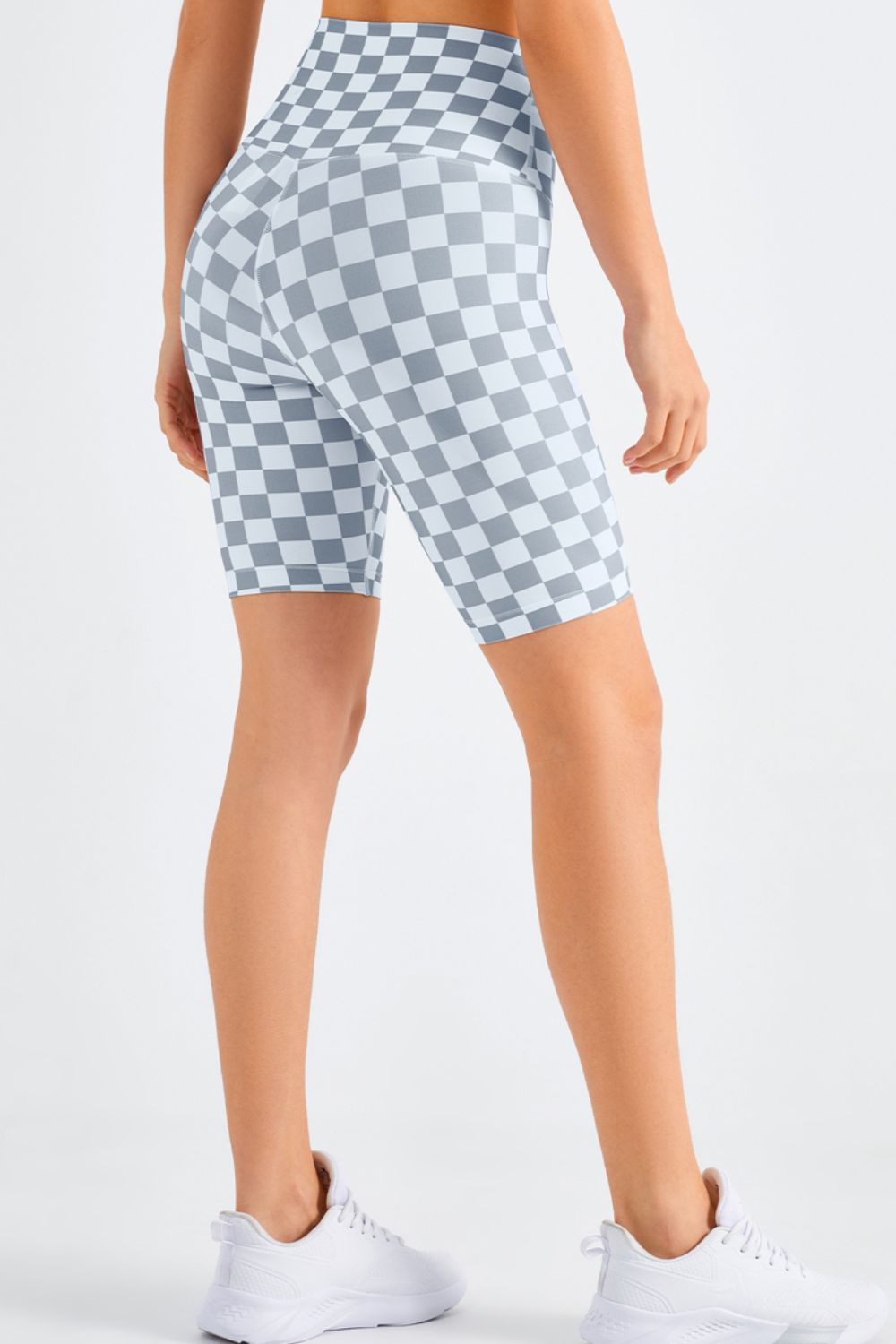 Checkered Biker Shorts