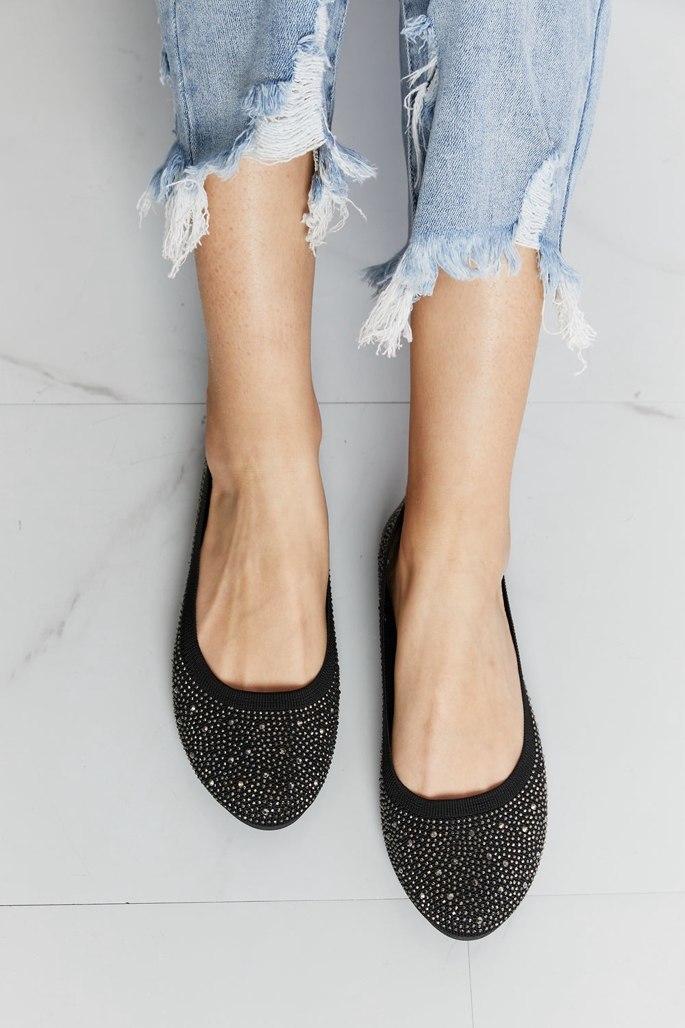 Forever Link Shining Rhinestone Flats