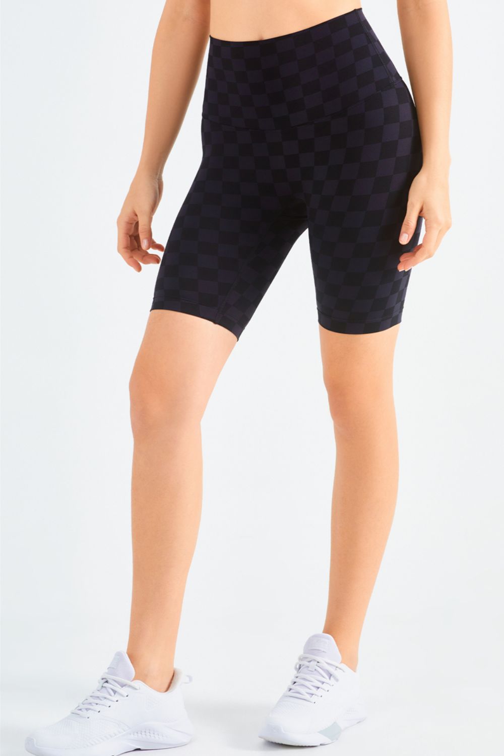 Checkered Biker Shorts