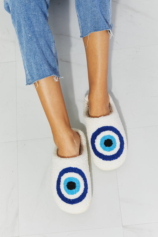 Evil Eye Plush Slipper