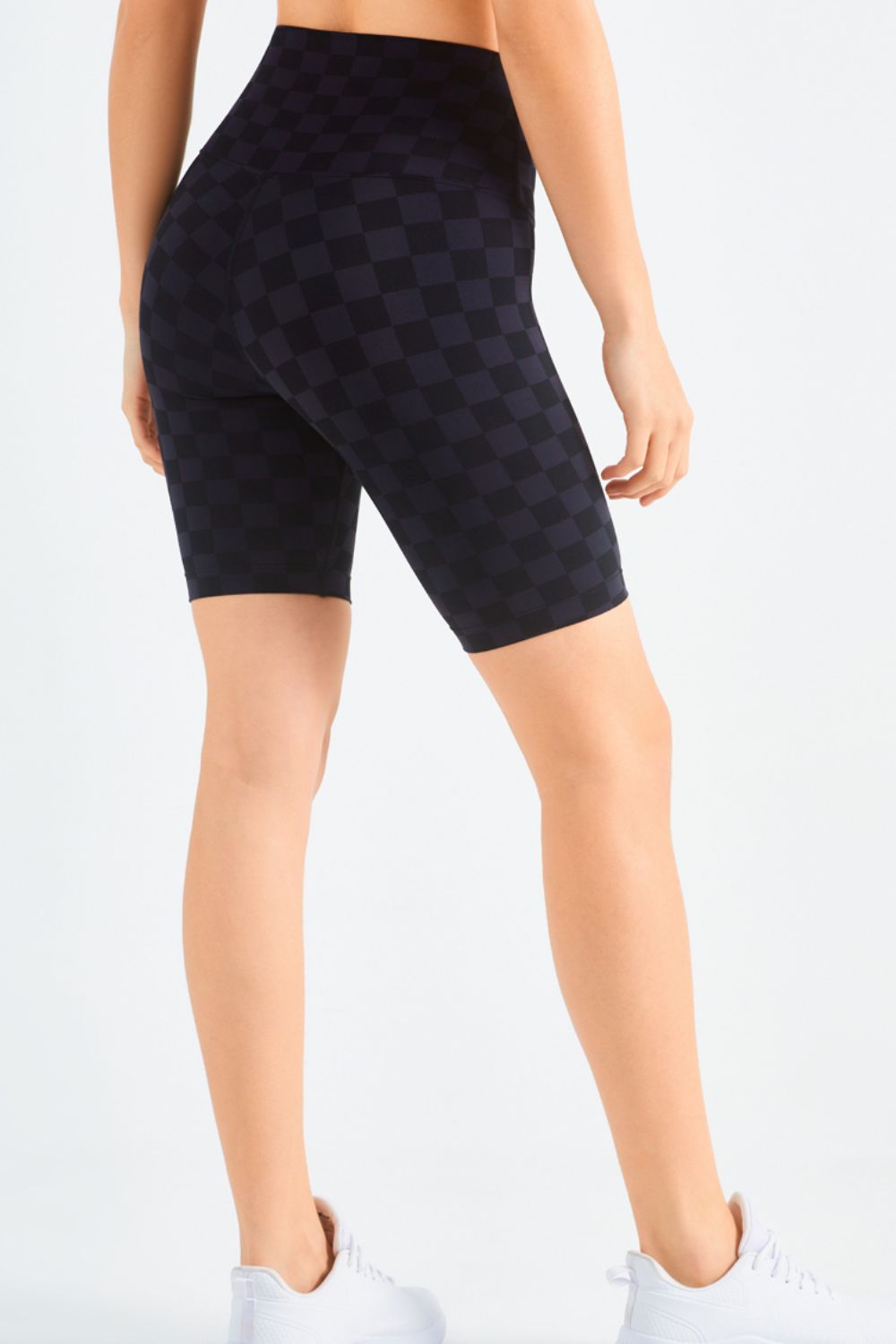 Checkered Biker Shorts