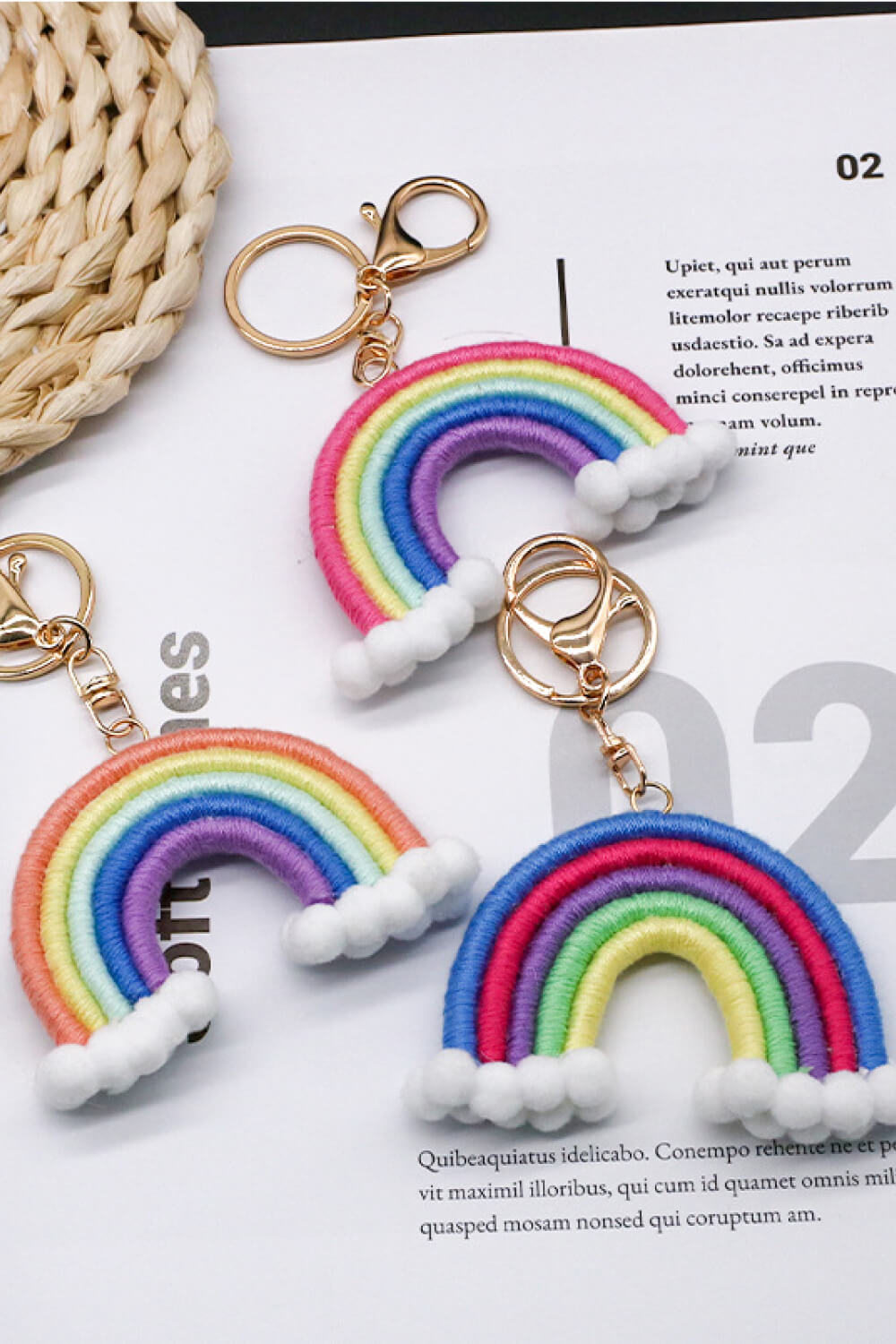 Assorted 4-Pack Keychain